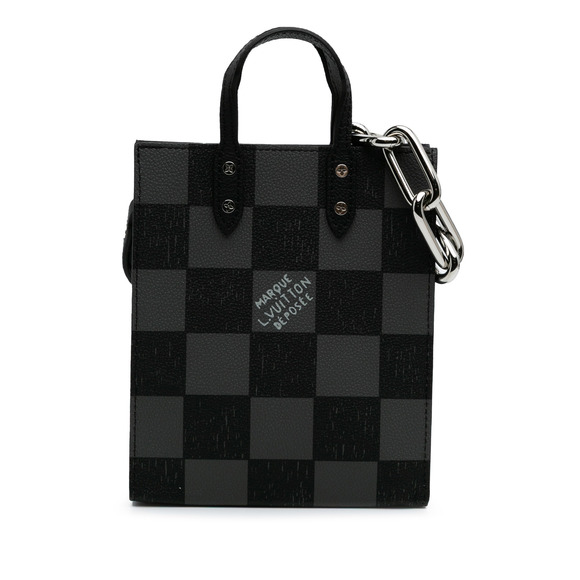 Pre-Loved Louis Vuitton Damier Checkerboard Sac Plat XS - Picture 1 of 9